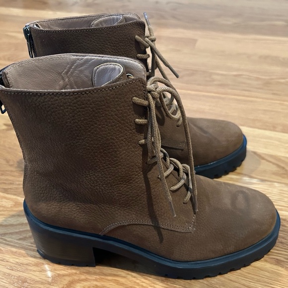 Madewell The Bradley Lace-Up Lugsole Boot Color Burled Wood Size 8 - Picture 7 of 16